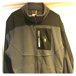 Men’s Spyder Grey Fleece.  Size Large